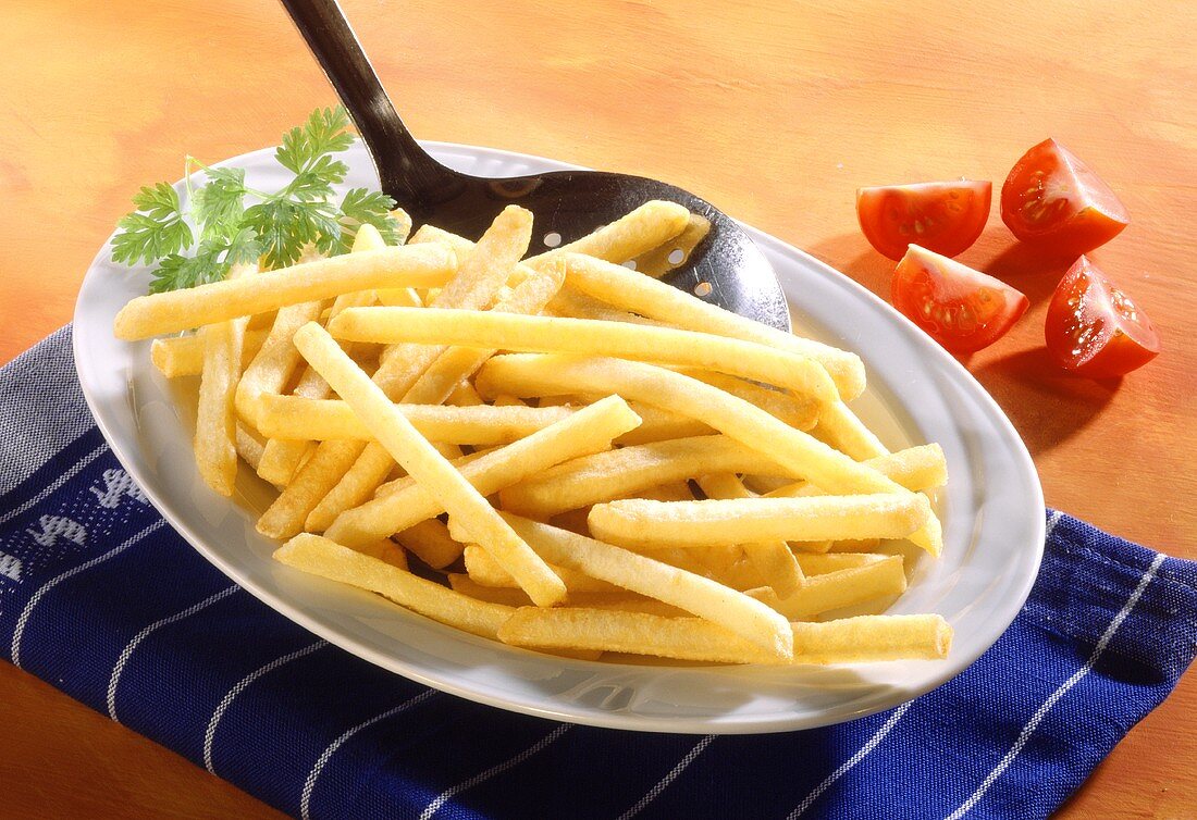 Teller mit Pommes frites