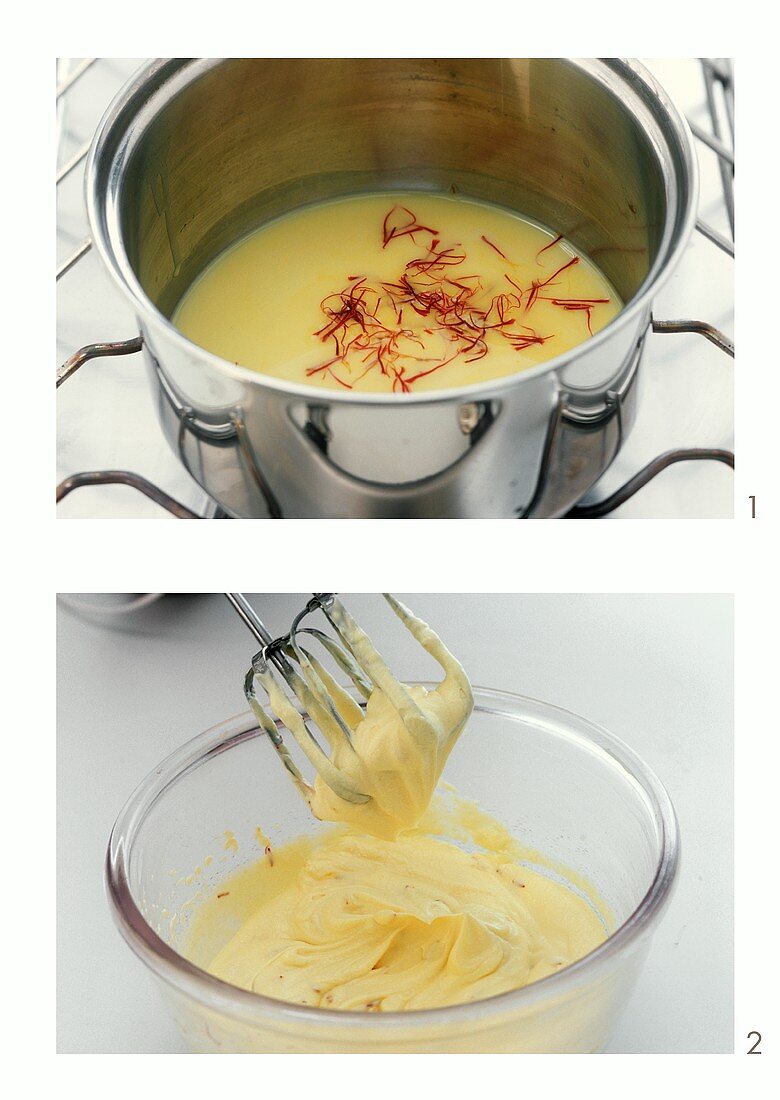 Making saffron cream