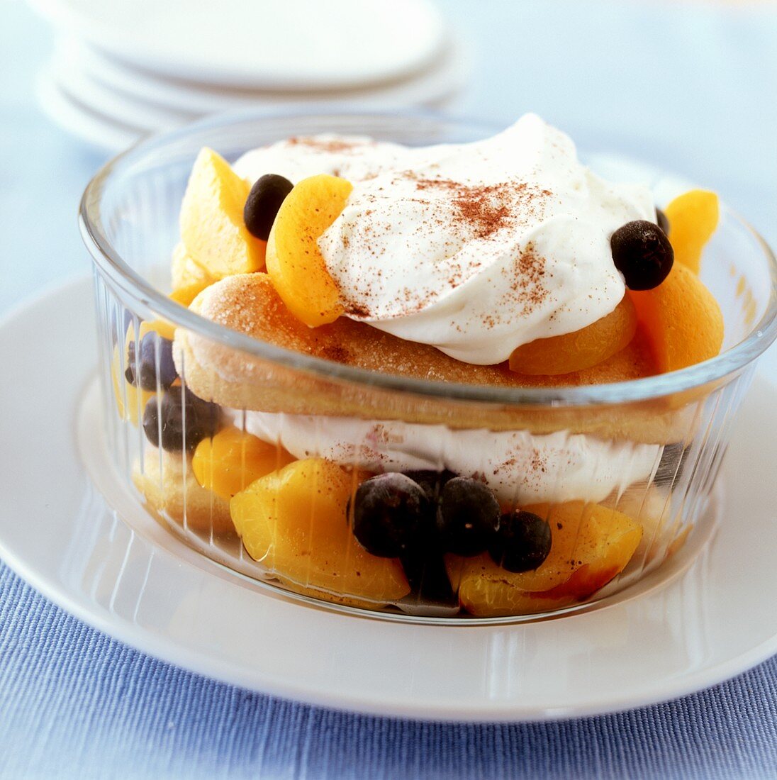 Heidelbeer-Aprikosen-Trifle