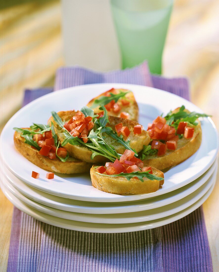 Bruschette mit Rucola