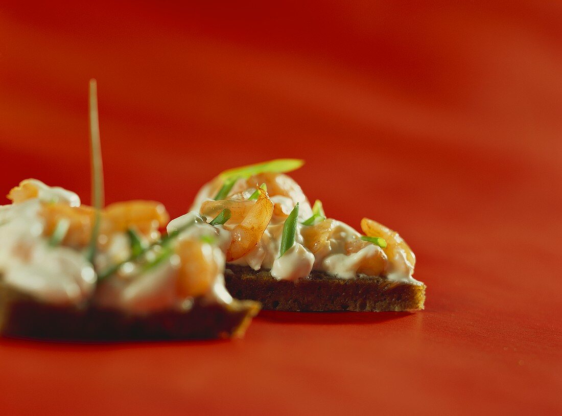 Shrimp crostini