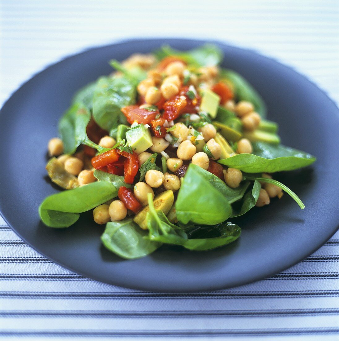 Kichererbsen-Spinat-Salat
