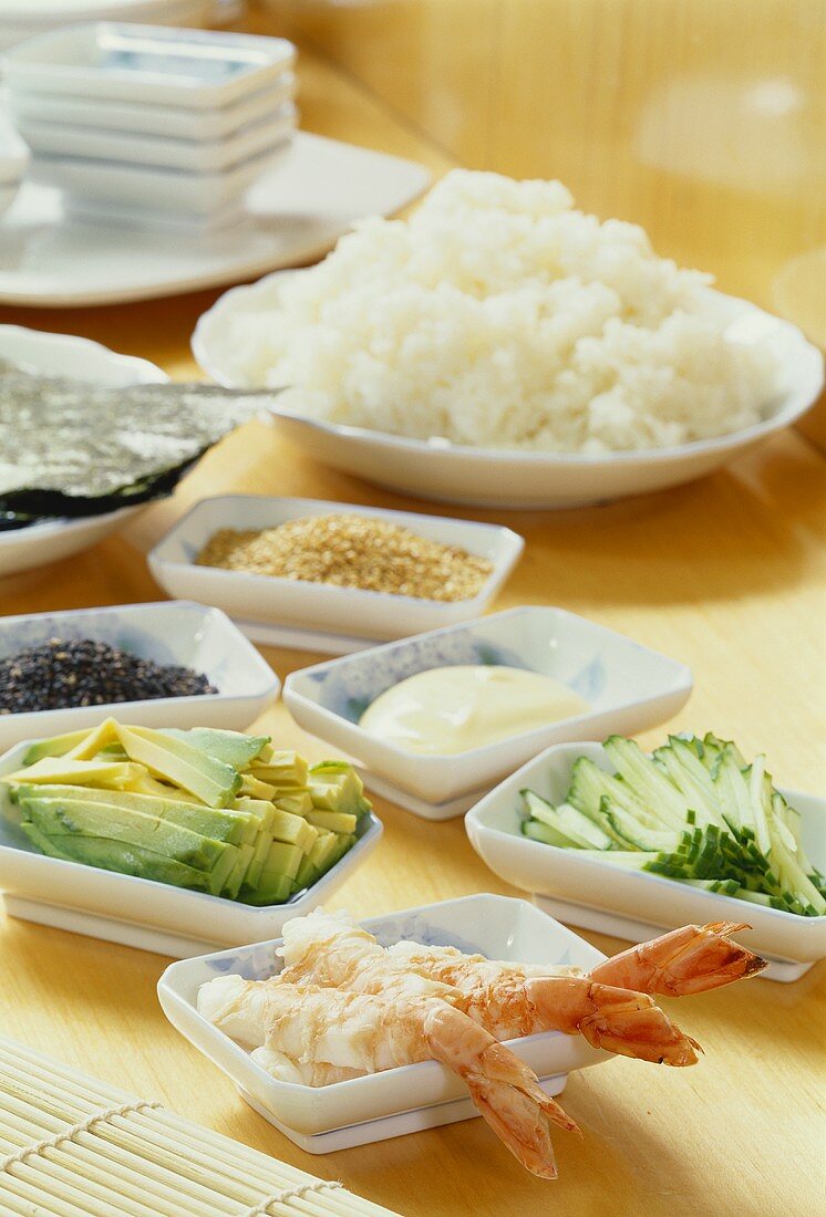Sushi ingredients