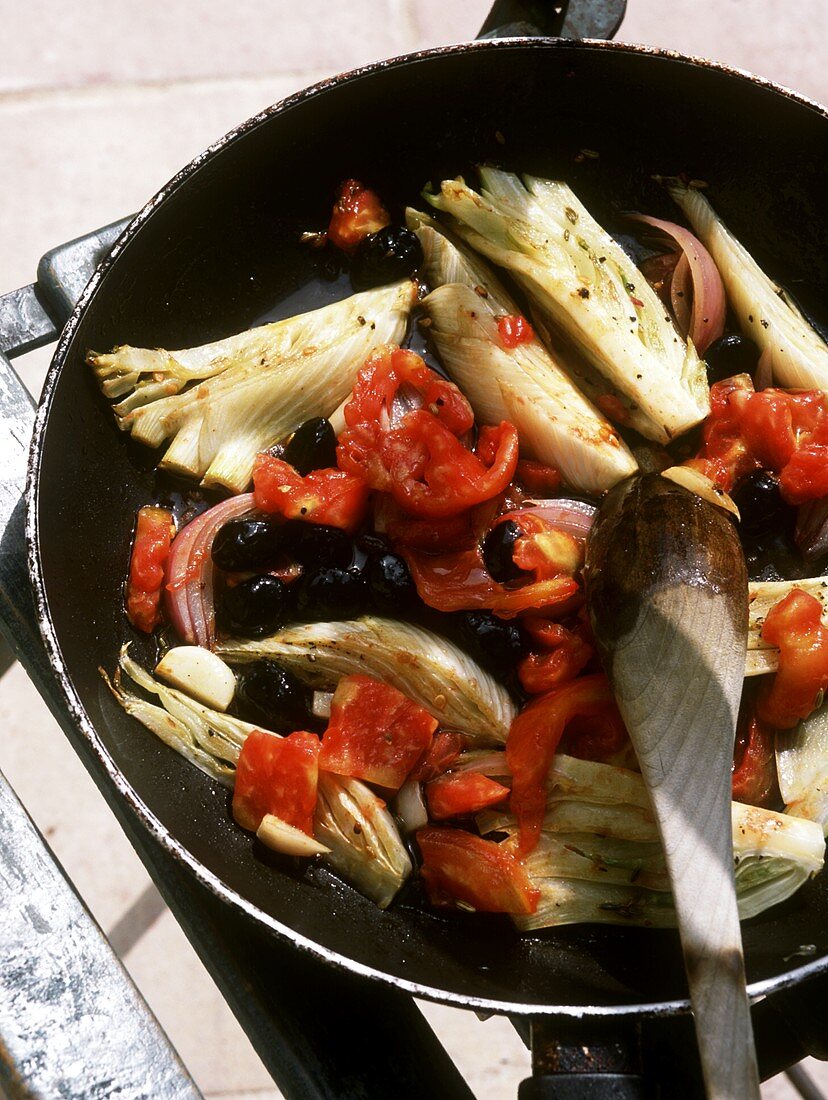 Braised fennel