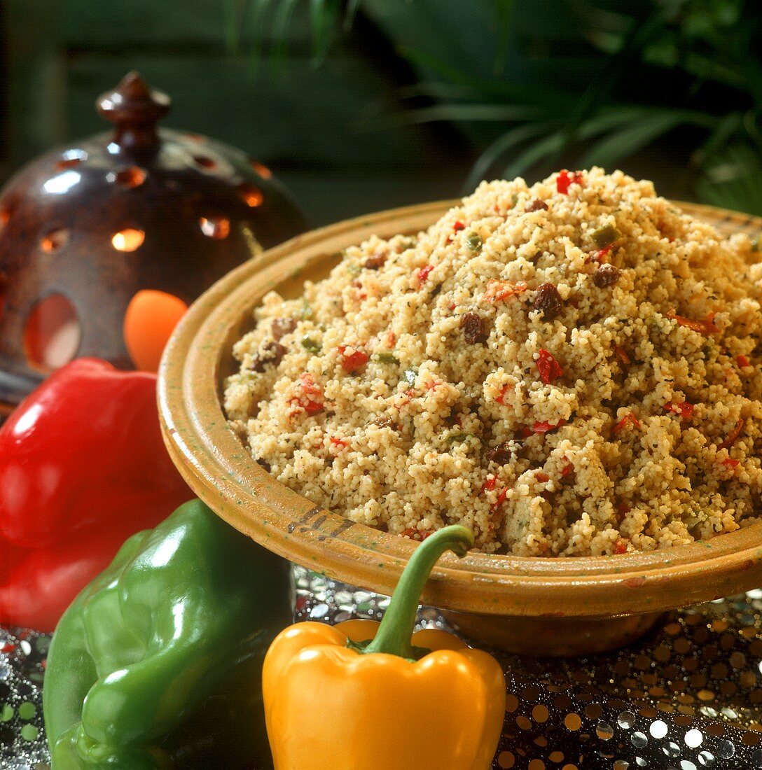 Tabbouleh (bulgur salad with peppers, Lebanon)