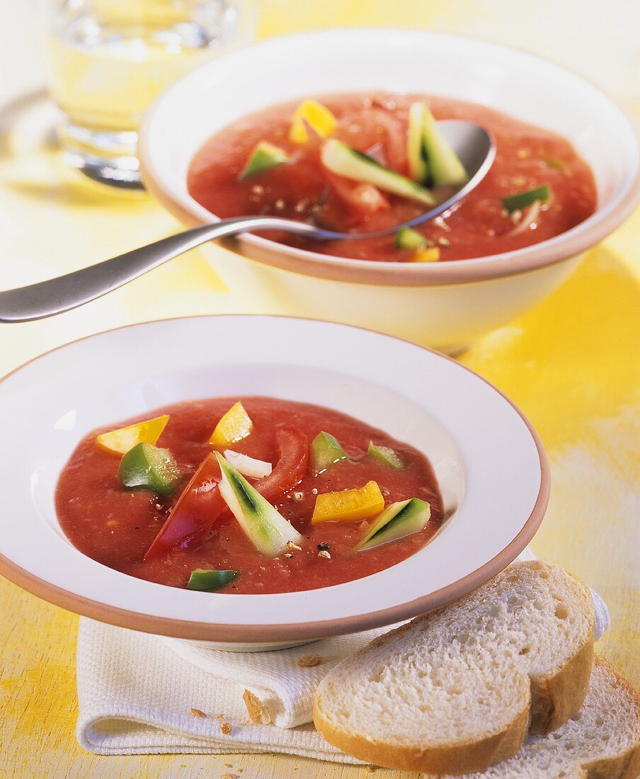 Gazpacho (Kalte Tomatensuppe)