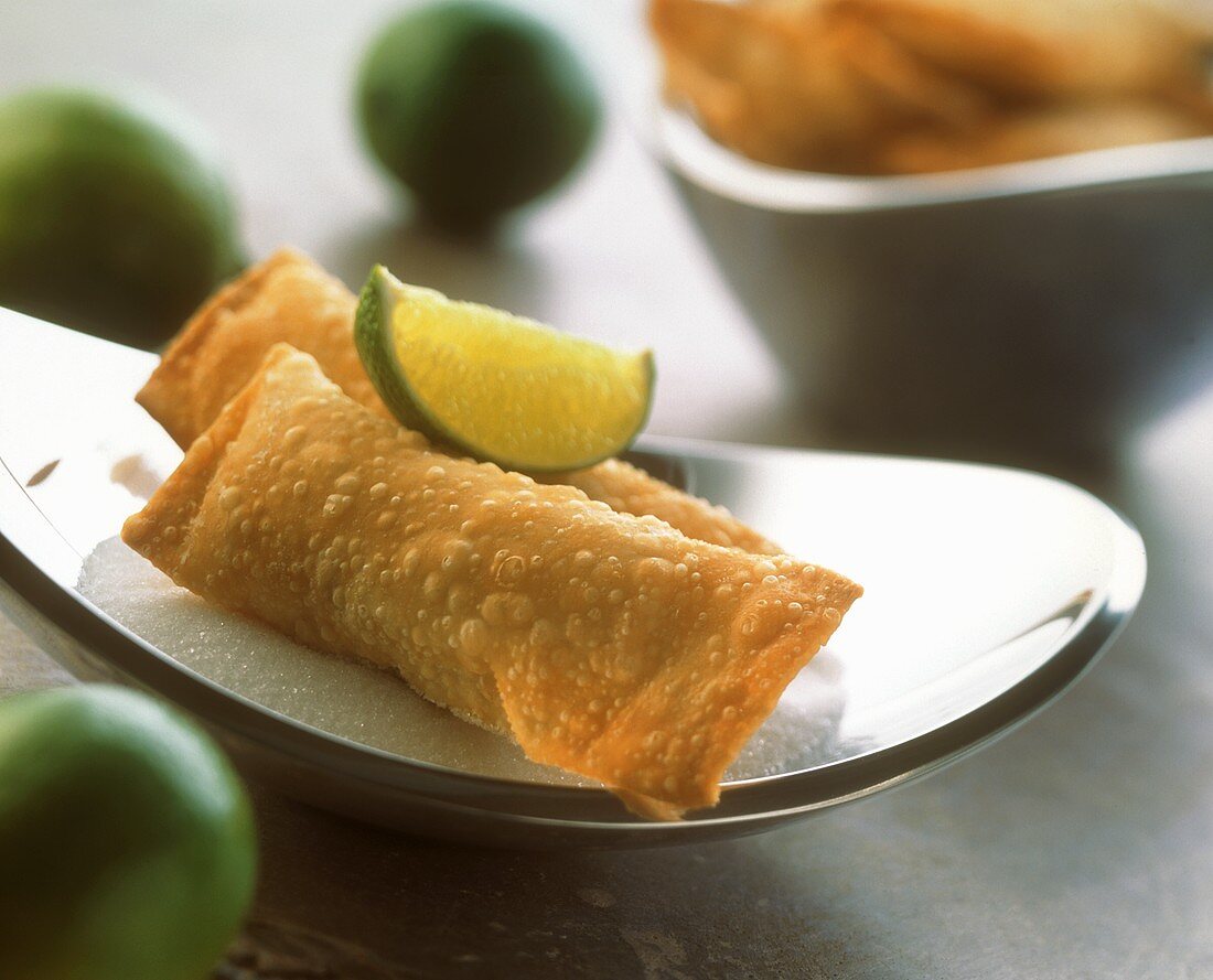 Lime and apple turnover