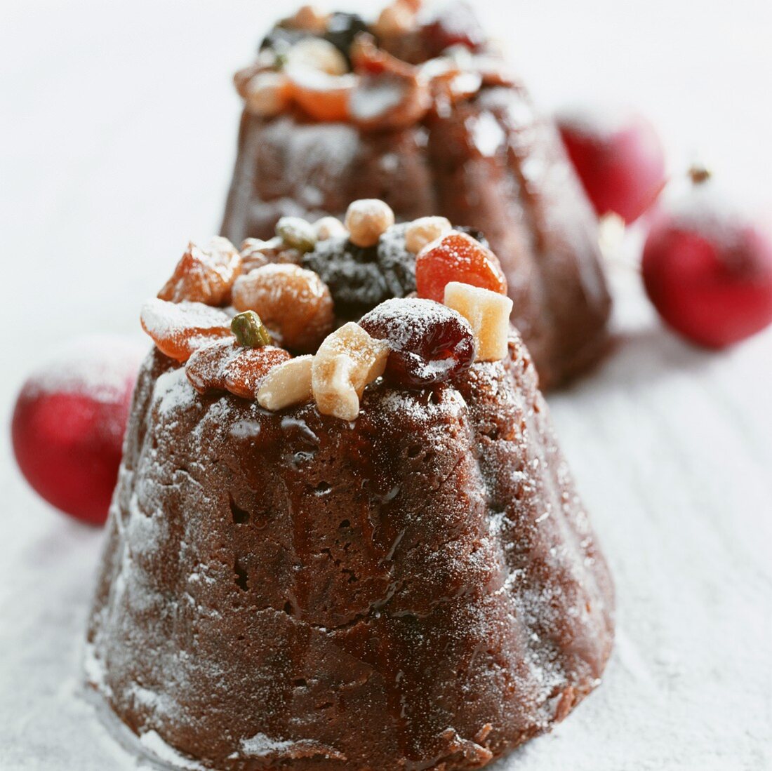 Christmas pudding with dried fruit