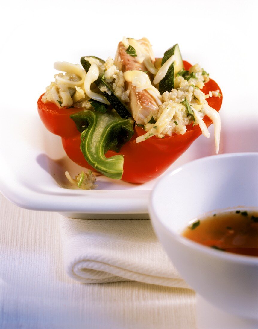 Peppers with trout stuffing