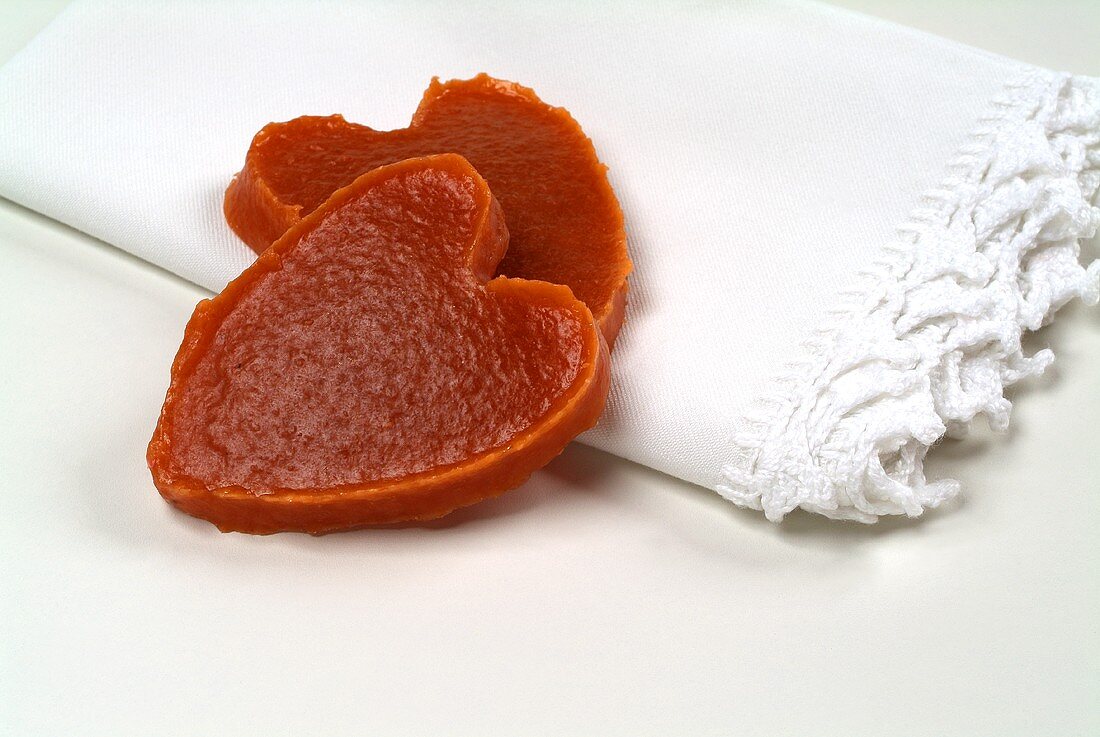 Heart-shaped pumpkin biscuits (Brazil)