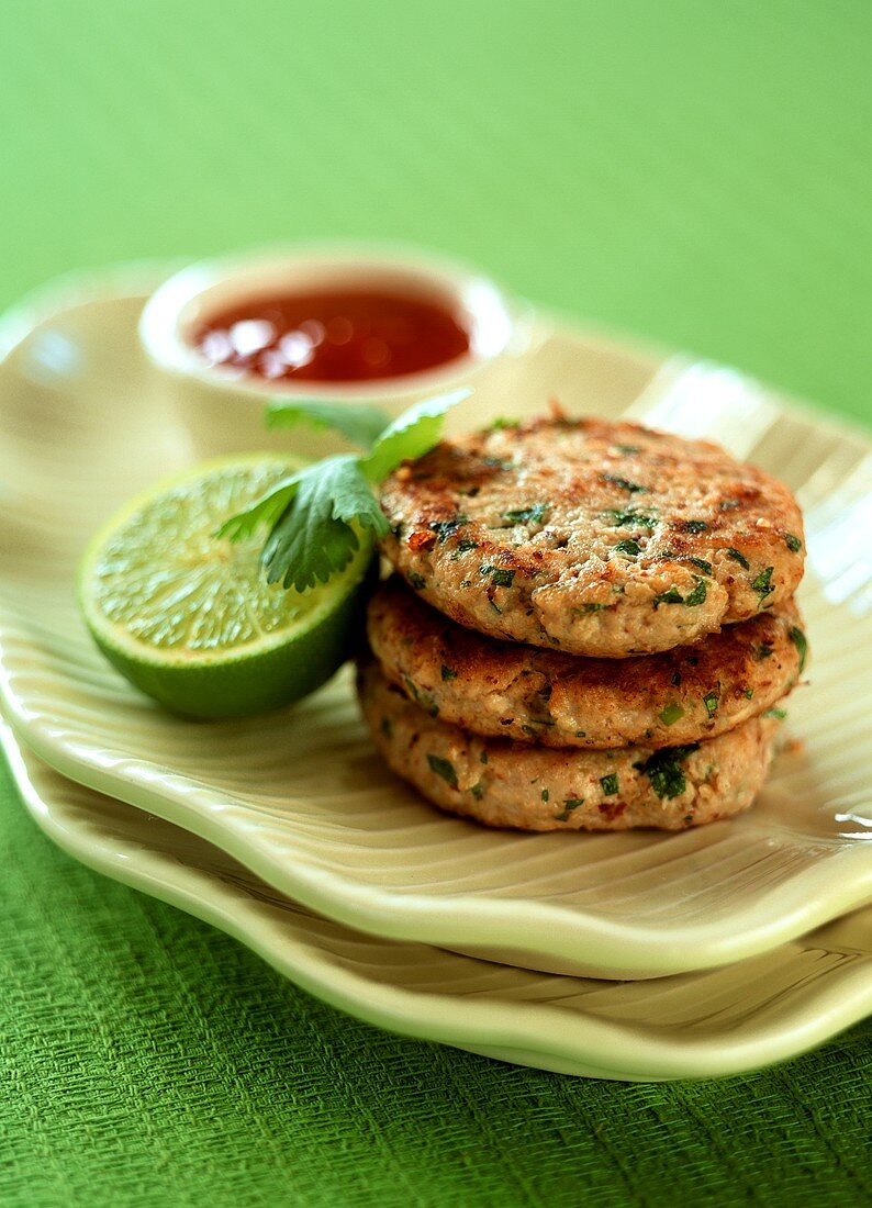 Fish cakes with coriander and tamarind