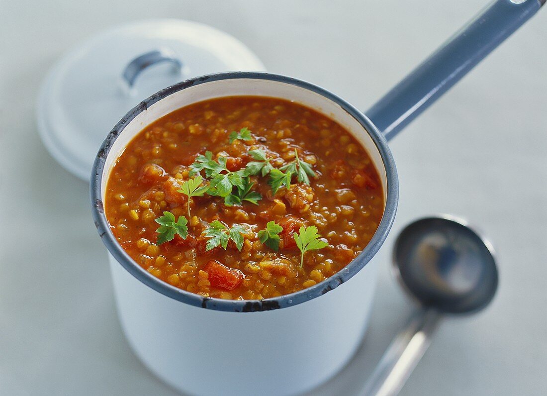 Lentil and tomato stew