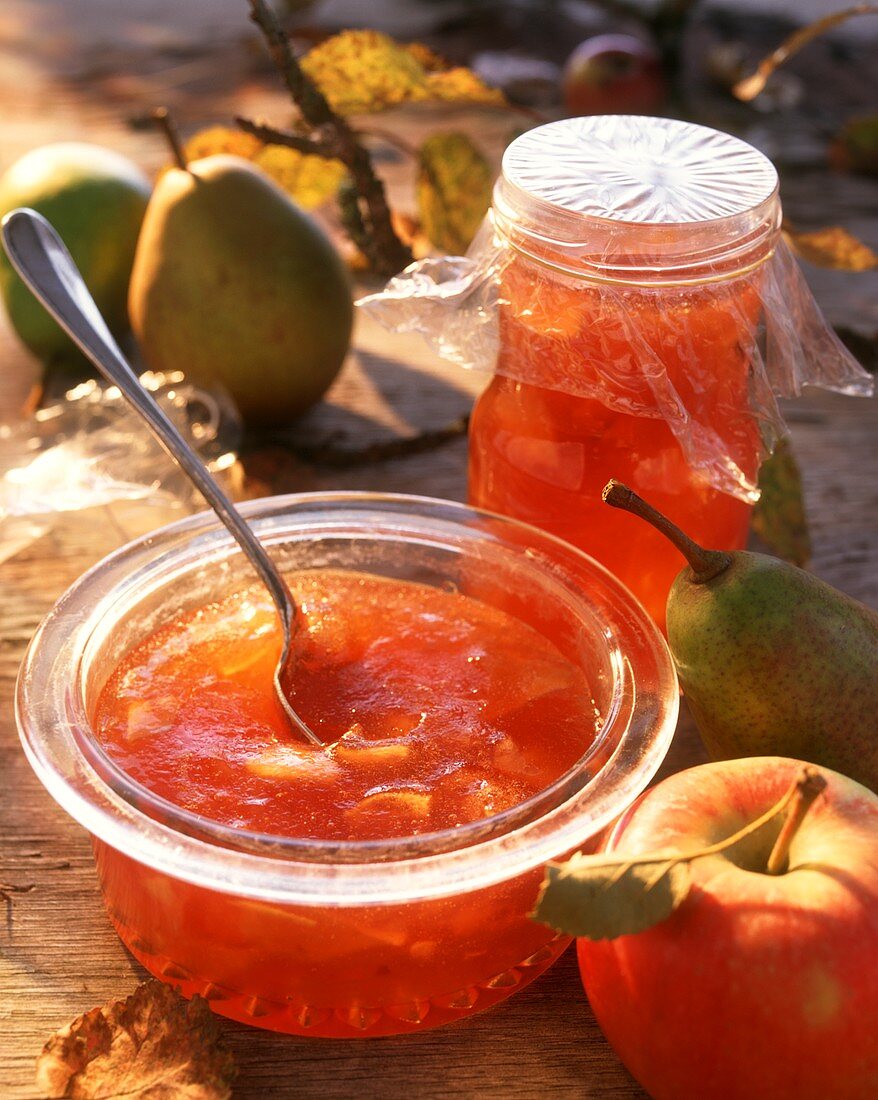 Apple and pear jelly