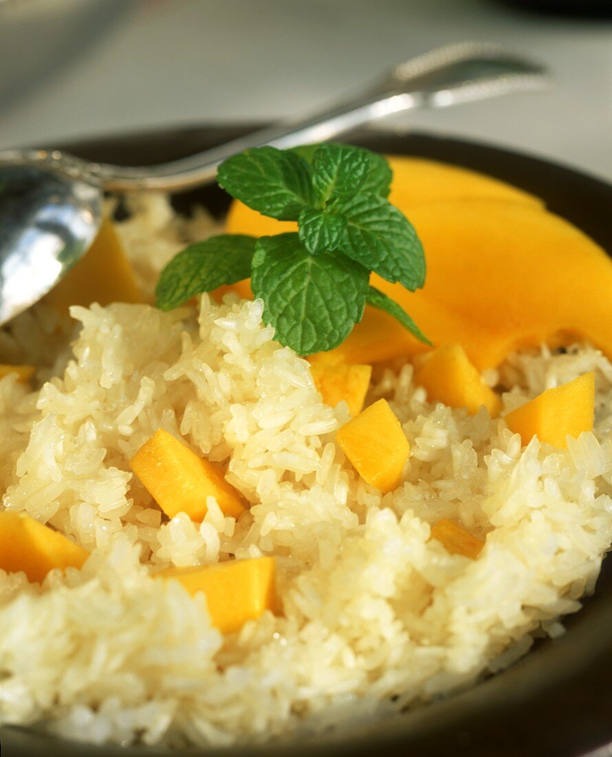 Mango-Reis mit Kokosmilch