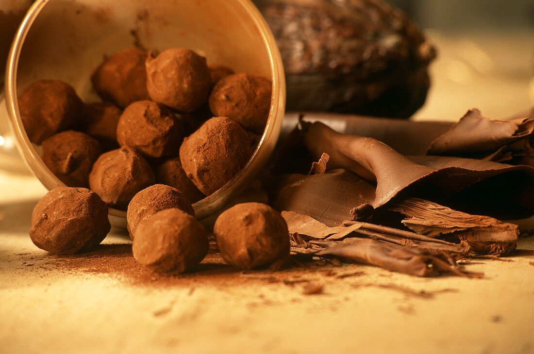 Truffes au chocolat (chocolate truffles, France)