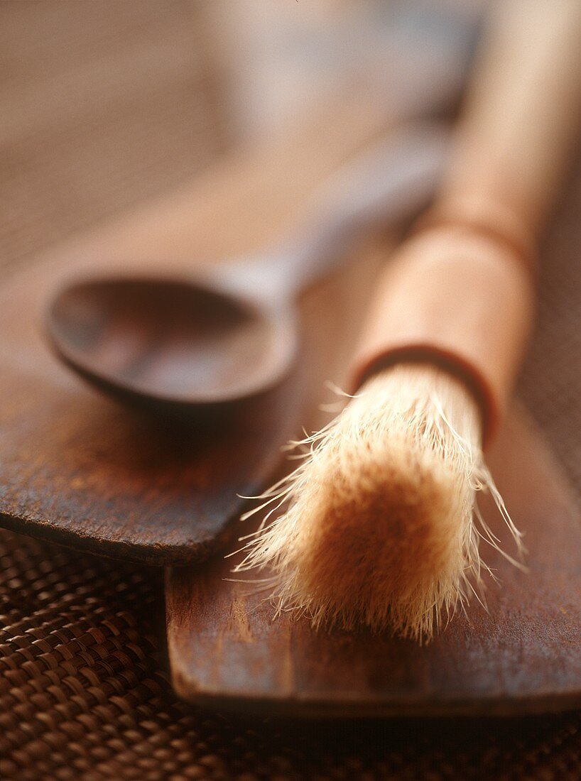 Pastry brushes, wooden spatulas and spoons