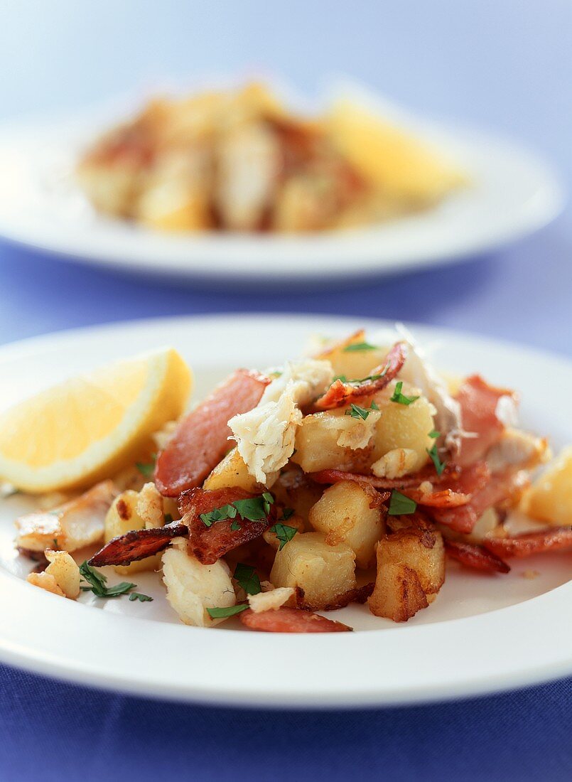 Smoked fish hash