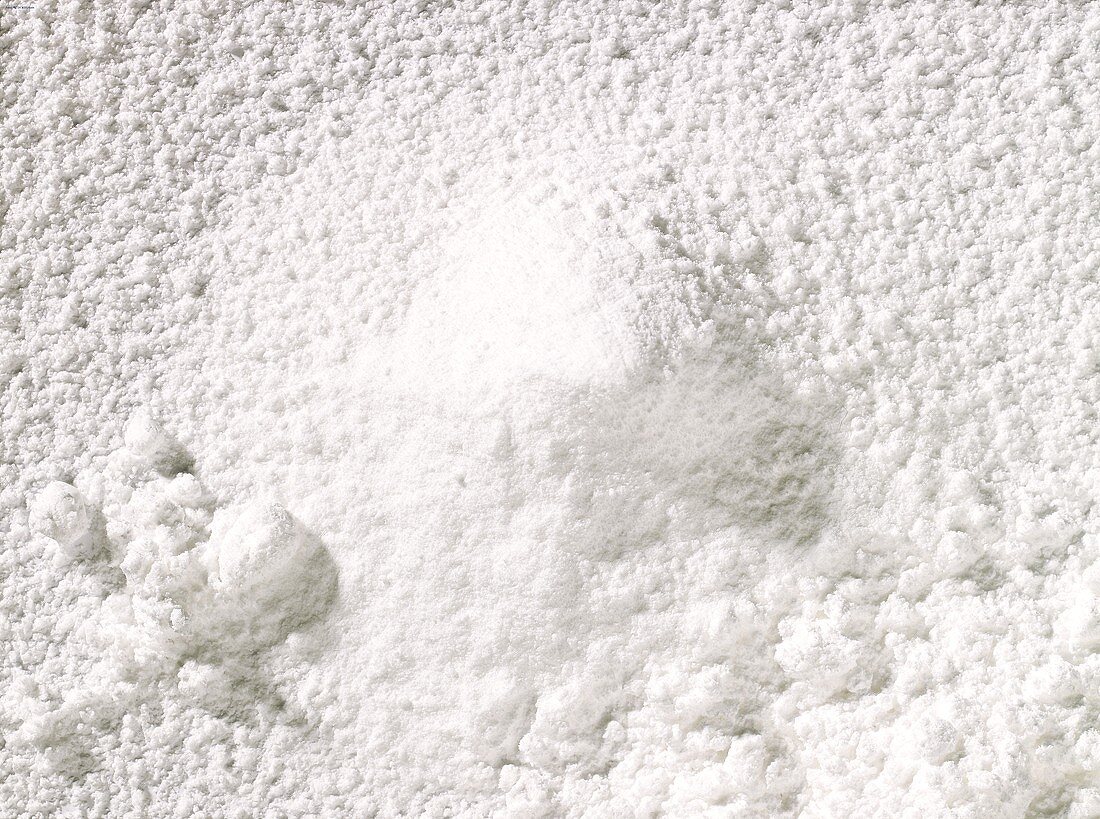 A heap of baking powder (filling the picture)