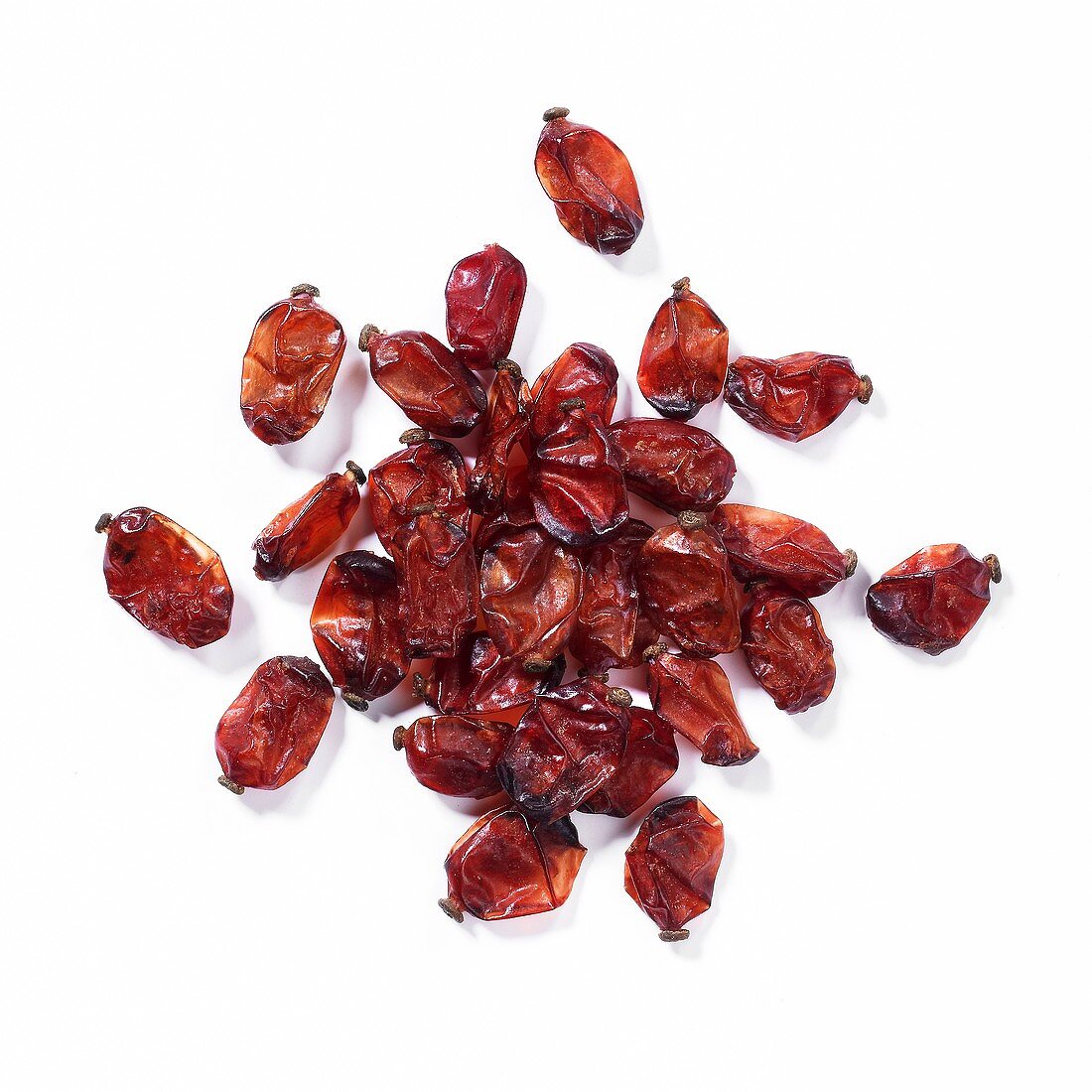 Barberries on a white background