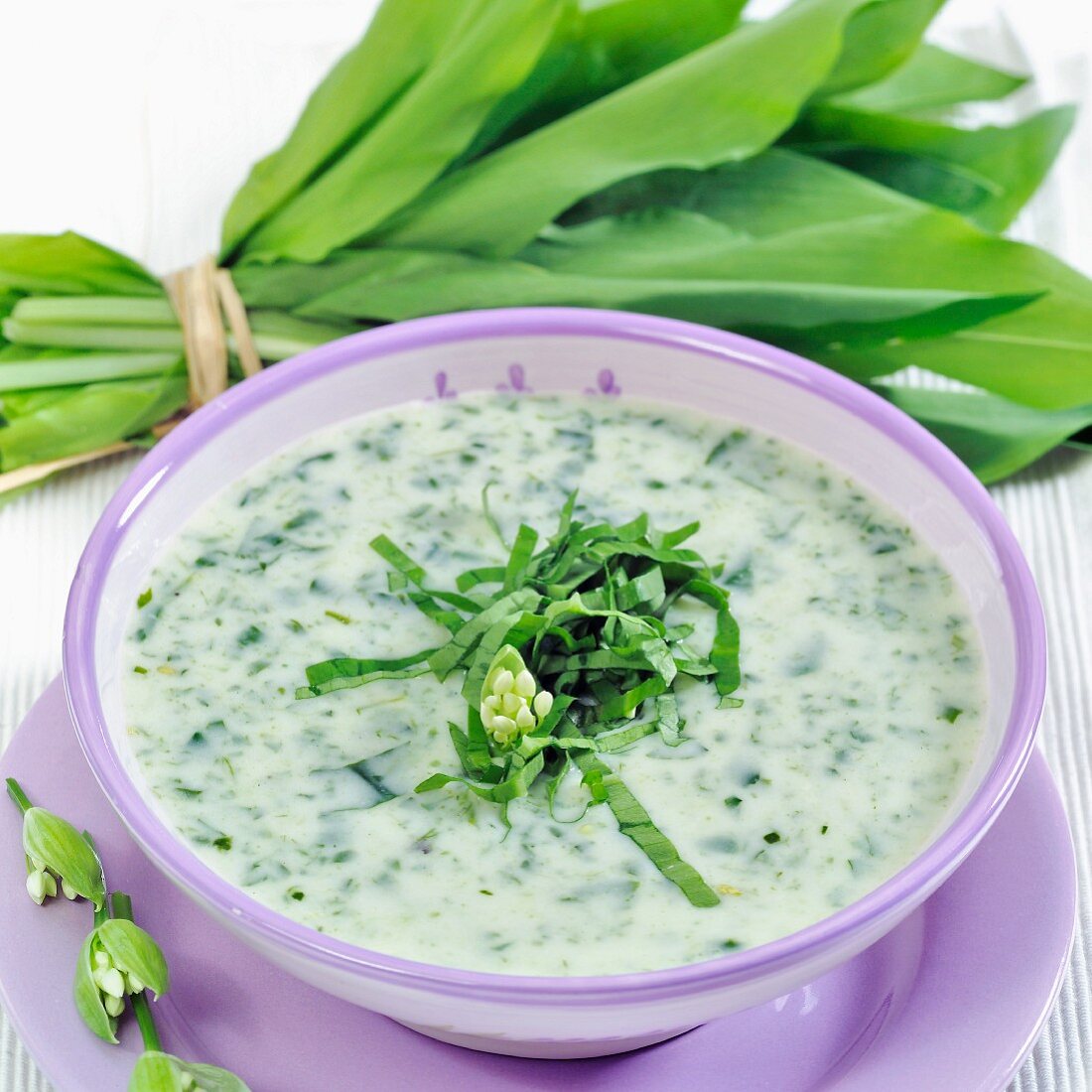 Ramsons (wild garlic) soup