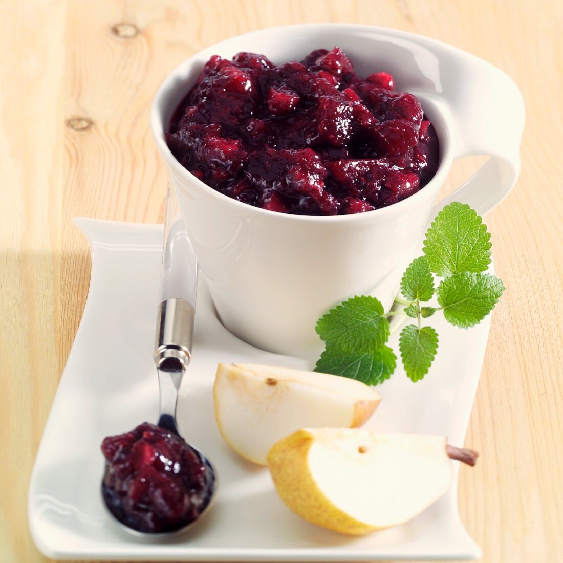 Elderberry and pear jam