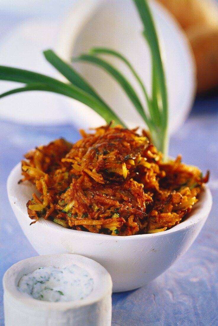 Paillassons de legumes (small vegetable cakes, France)