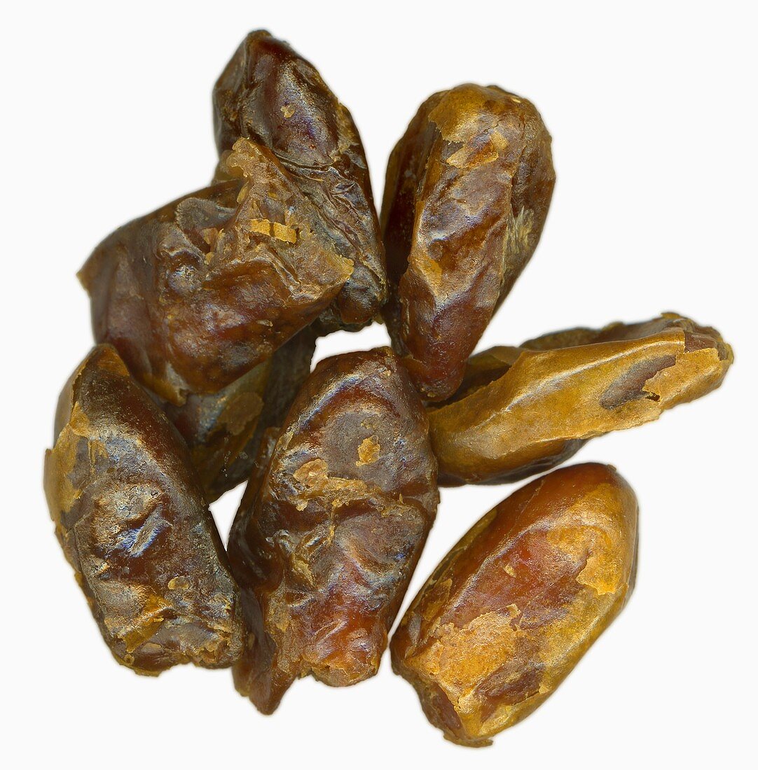 Several dried dates (close-up)