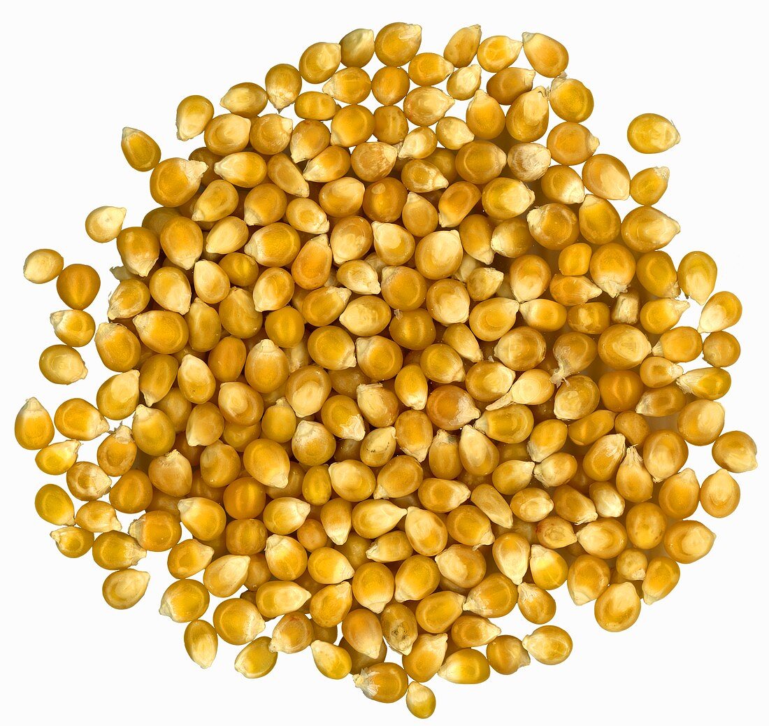 A heap of sweetcorn kernels