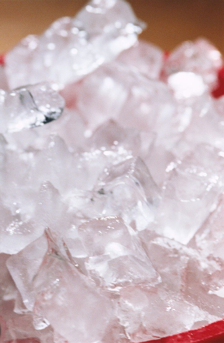 Several ice cubes