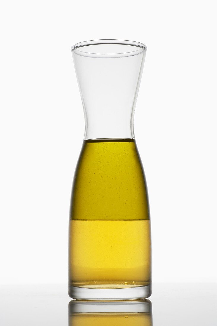 Oil and vinegar in a carafe