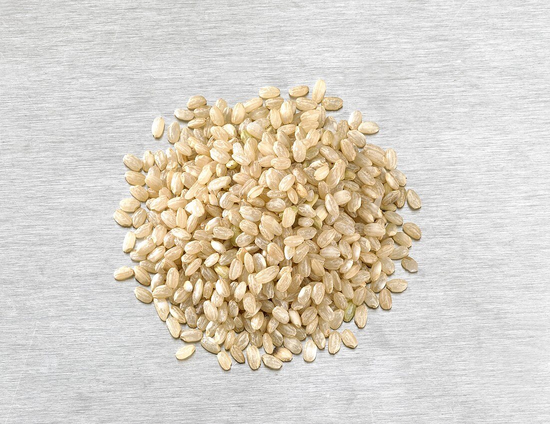 A heap of short-grain rice