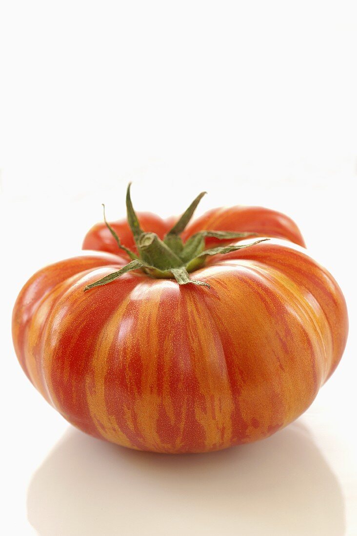 A red Zebra tomato