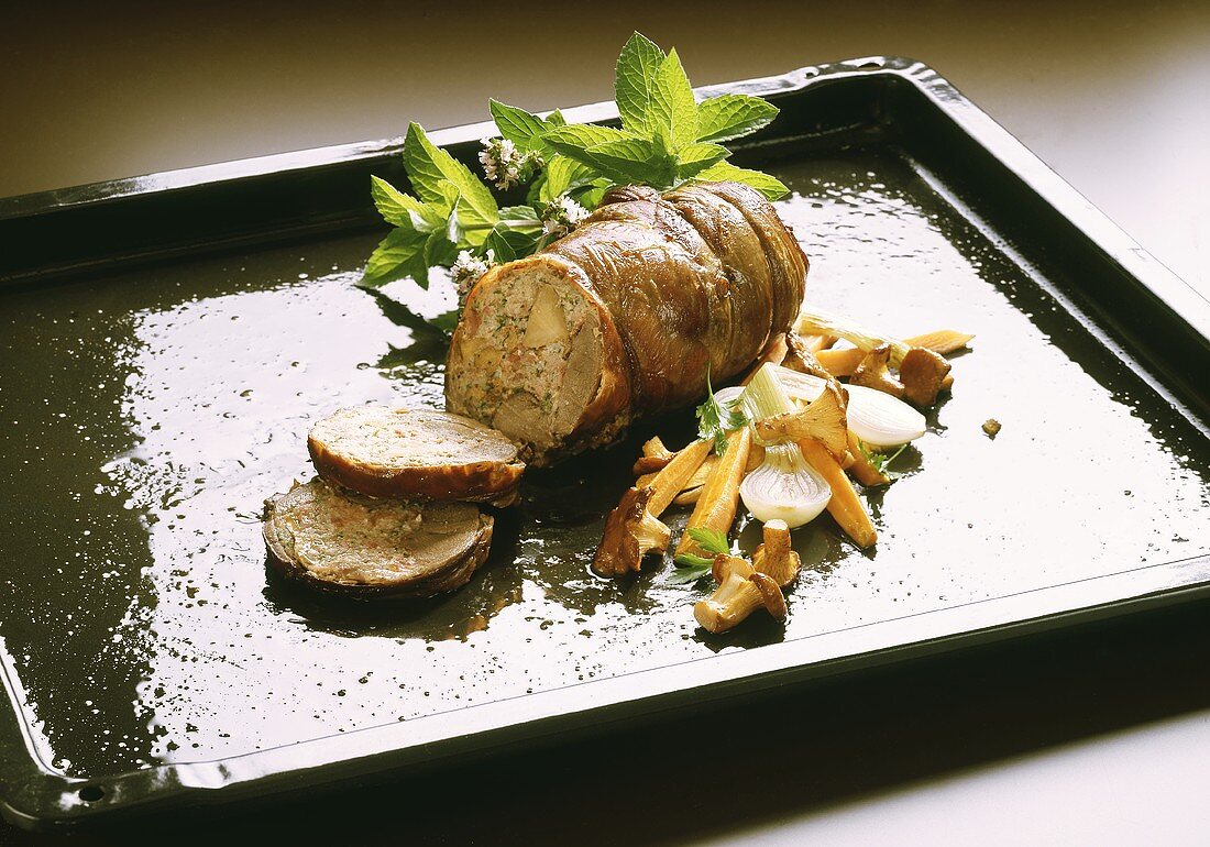 Venison Roulade with Vegetables