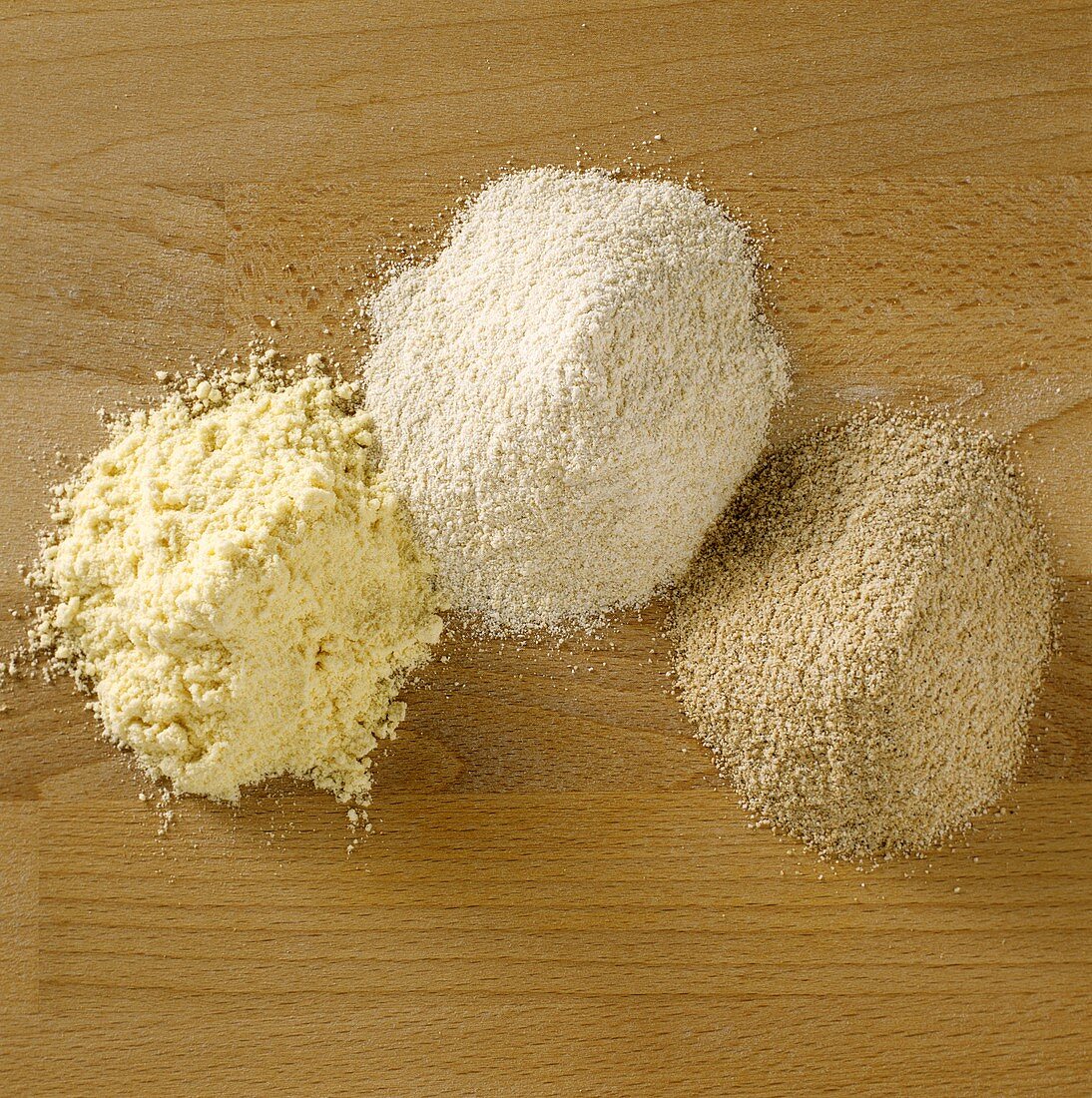 Corn flour, quinoa flour and amaranth flour (gluten-free)