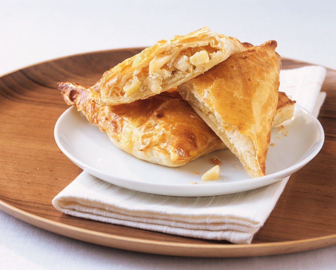 Apple turnovers with marzipan