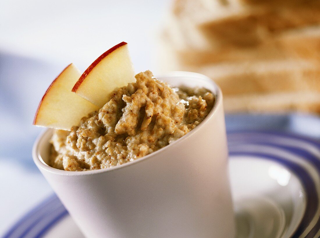 Sweet apple spread with wheatgerm