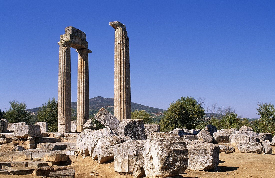 Tempel des Zeus, Neméa, Peloponnes, Griechenland