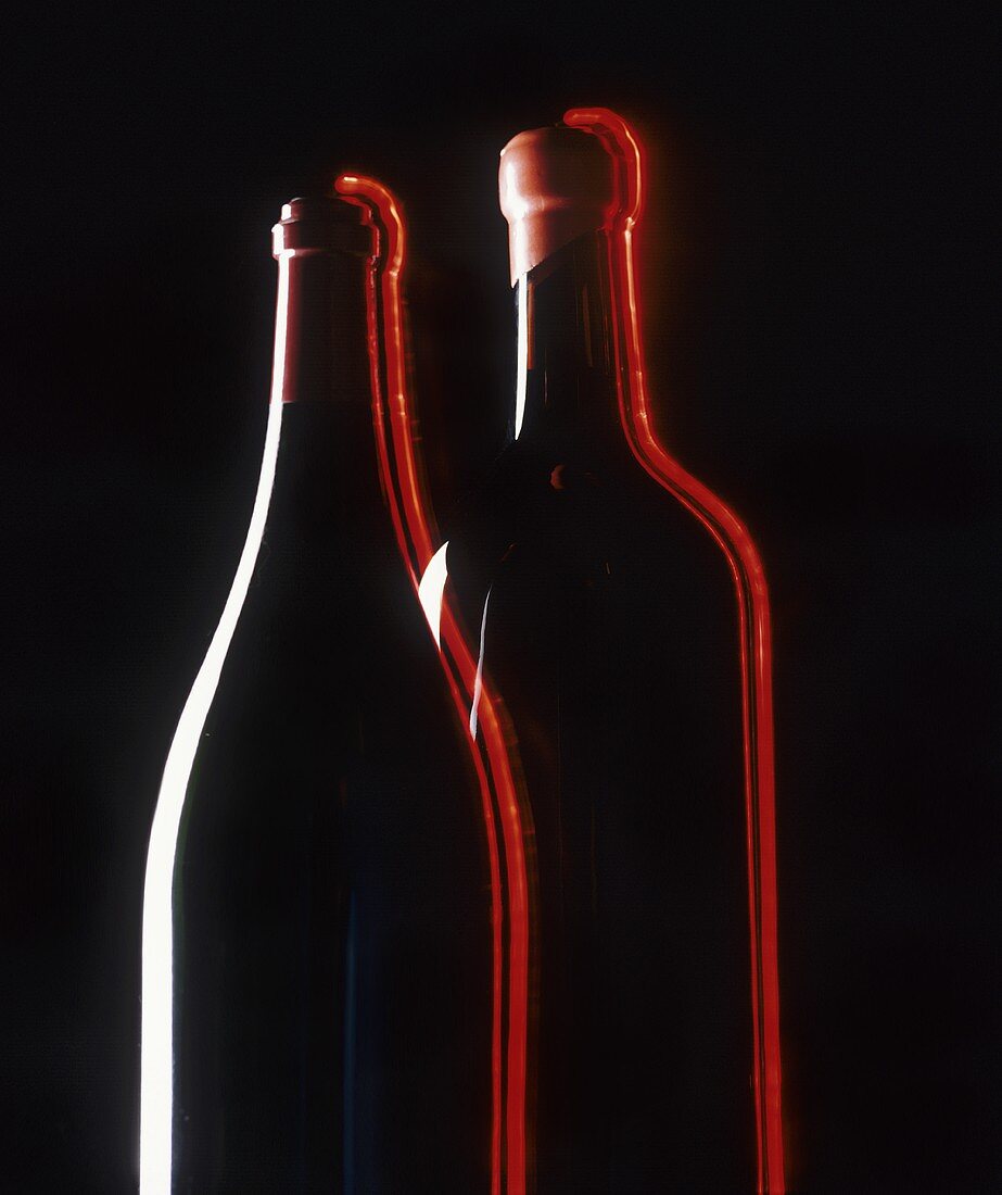 Two bottles of red wine