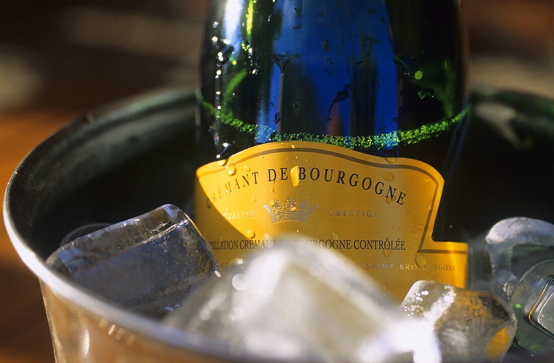Cremant de Bourgogne in champagne cooler