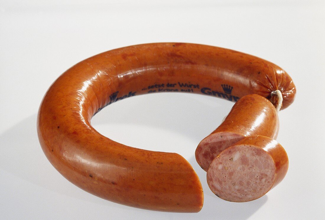 Polish ham sausage in ring