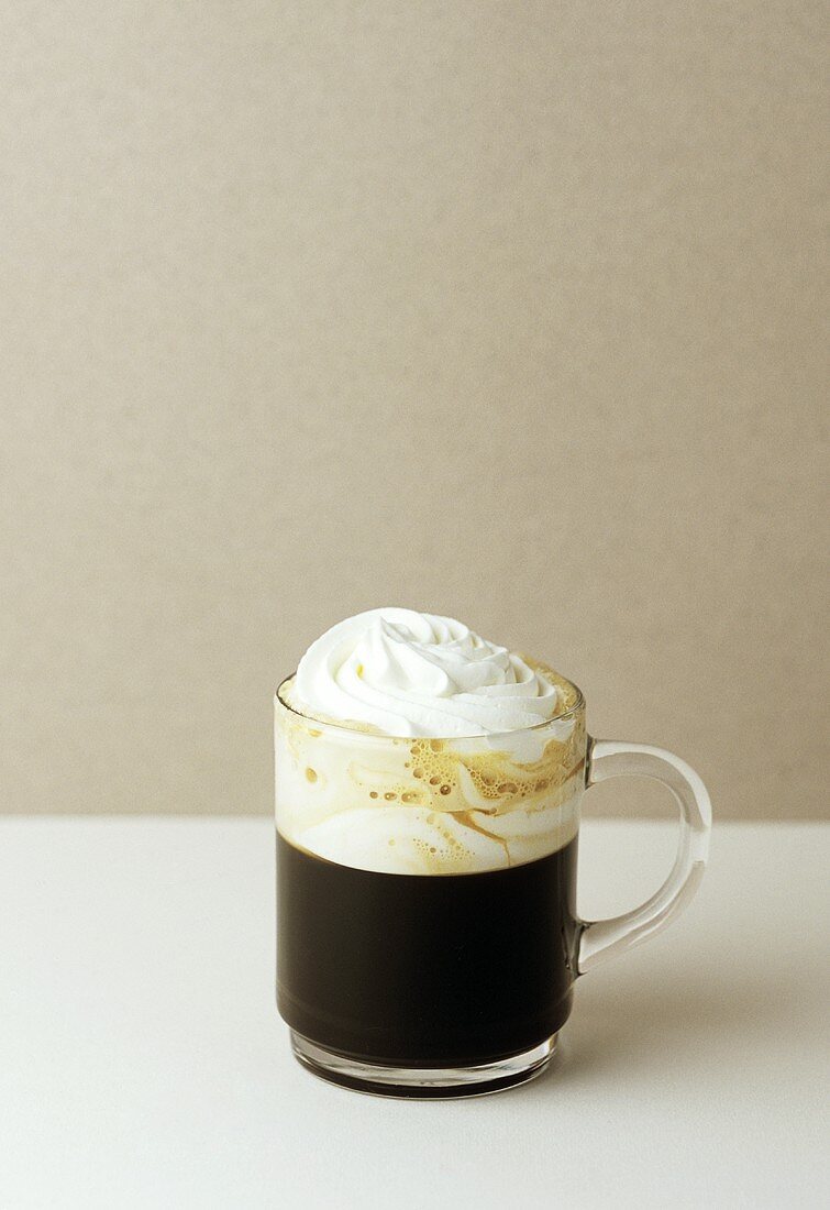 Pharisäer (coffee with rum and whipped cream, Vienna)
