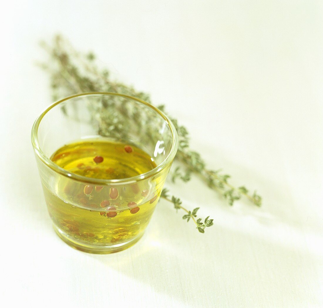 Thyme oil for lamb and poultry dishes