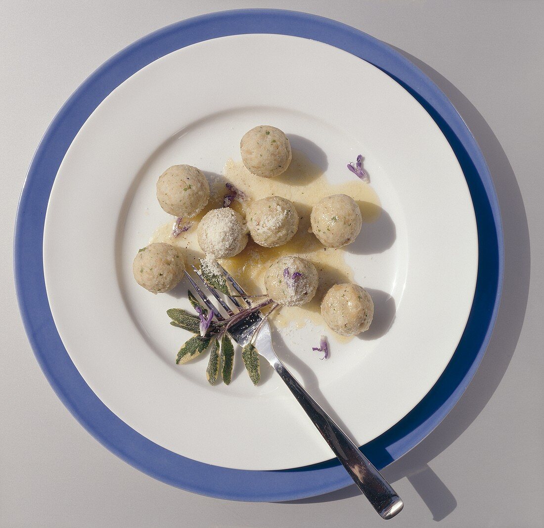 Canederli (bread dumplings), Alto Adige, Italy
