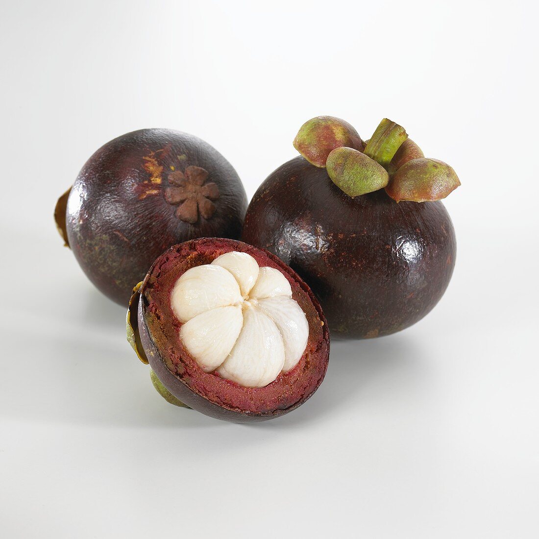 Three mangosteens