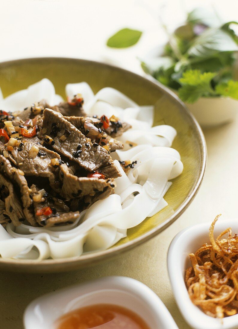 Thit bo nuong (beef with lemon grass, Vietnam)