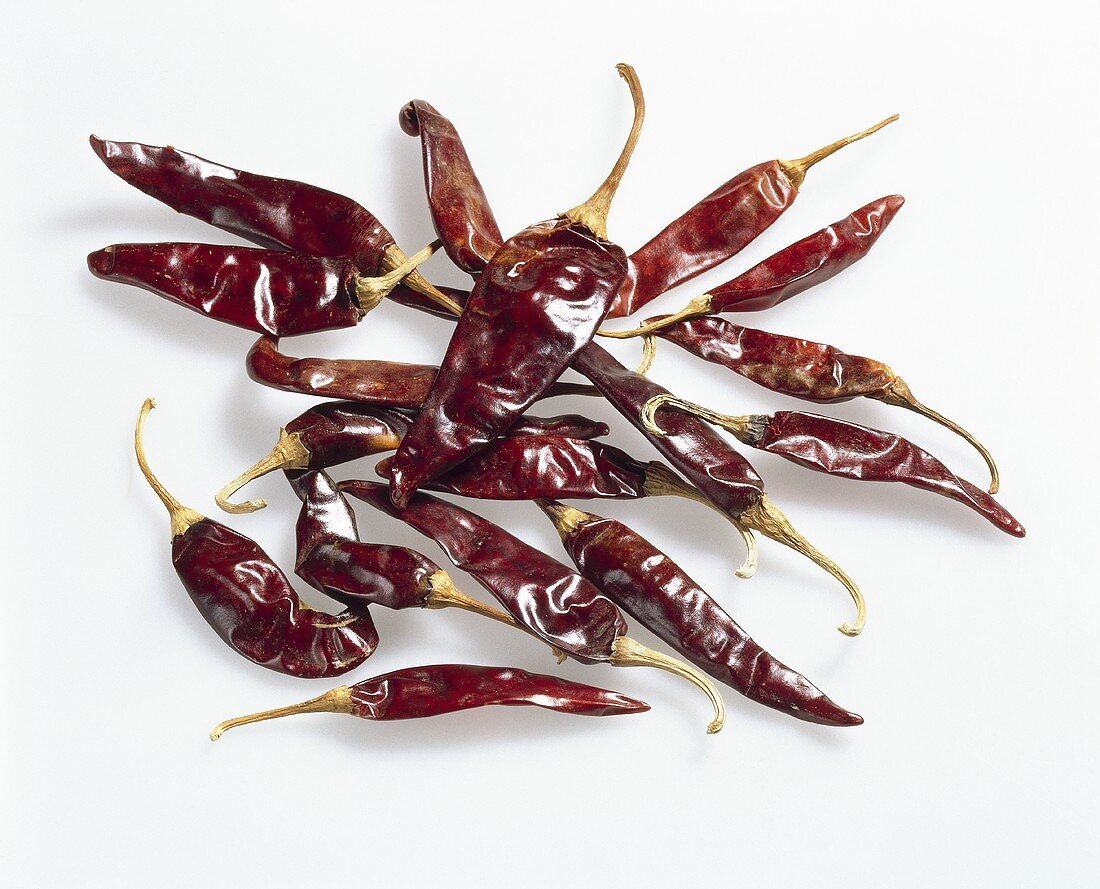 Chili peppers, variety ‘Chile guajillo’, dried