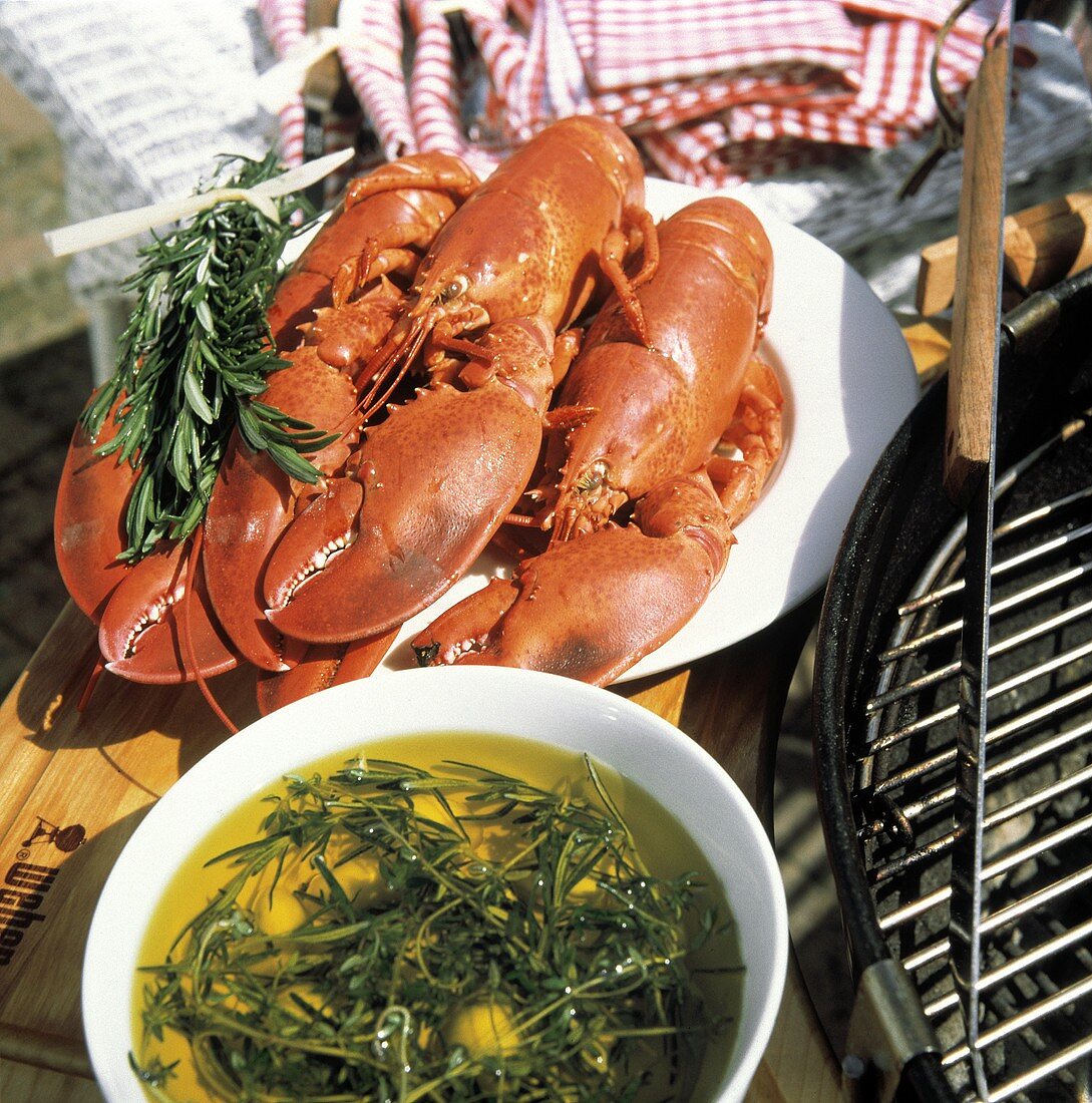 Lobster and Herb Oil at Barbecue