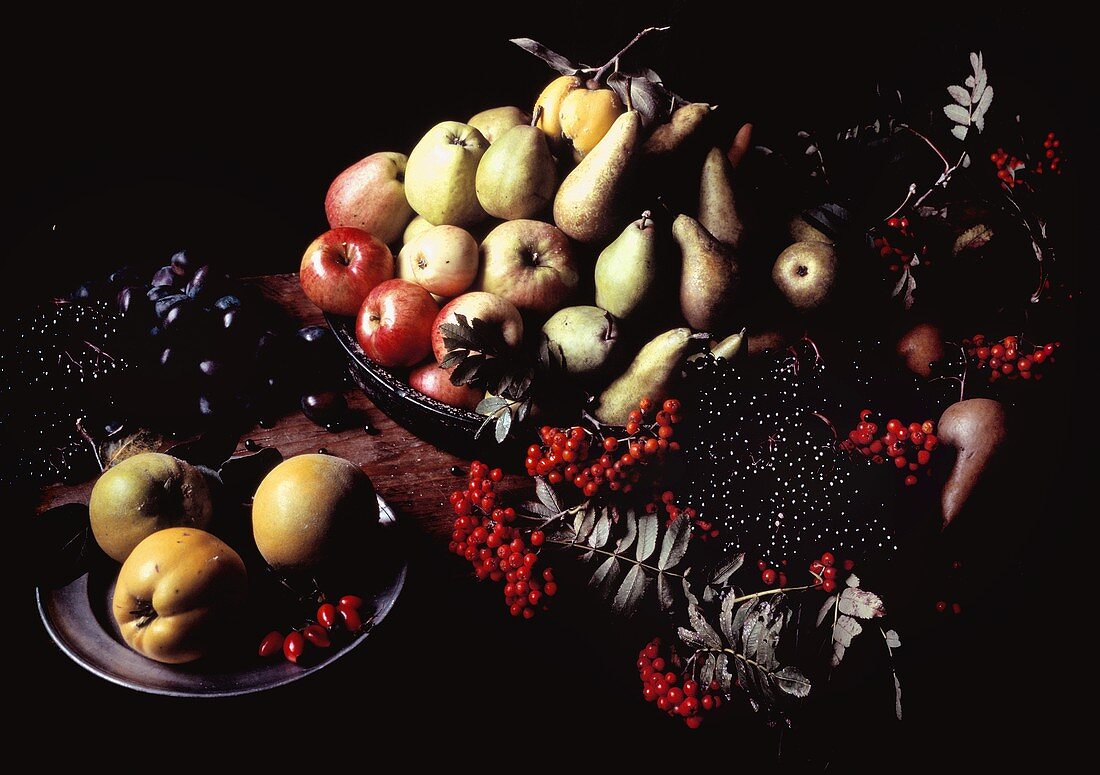 Still Life with Many Assorted Fruit