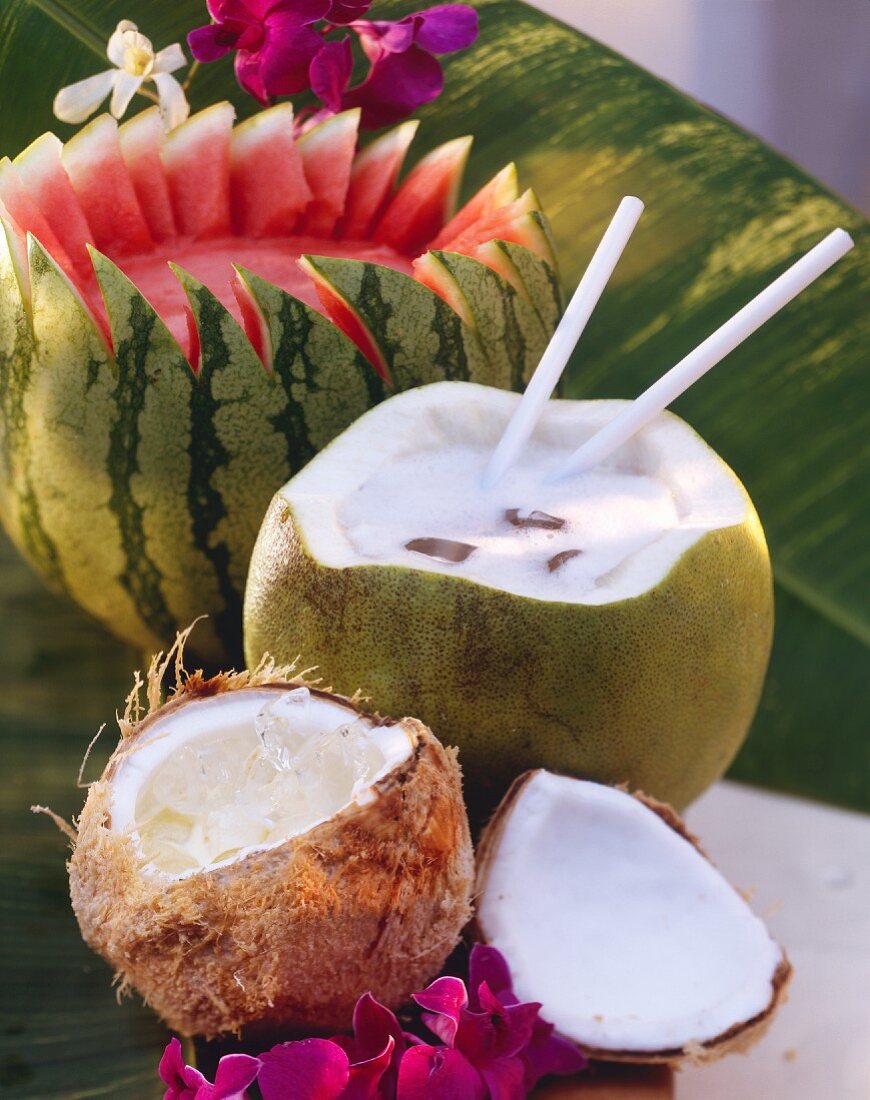 Fruit drinks: Cocomero, Champaya  Ernests Caribbean