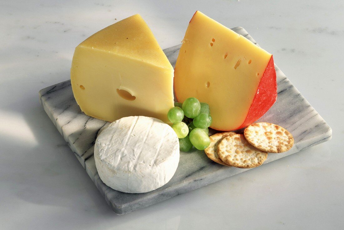 Cheese Still Life on a Cutting Board